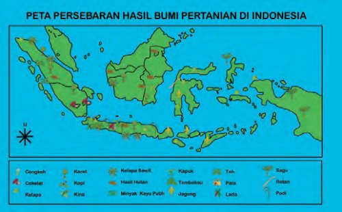 1Peta Sebaran Hasil Bumi Indonesia